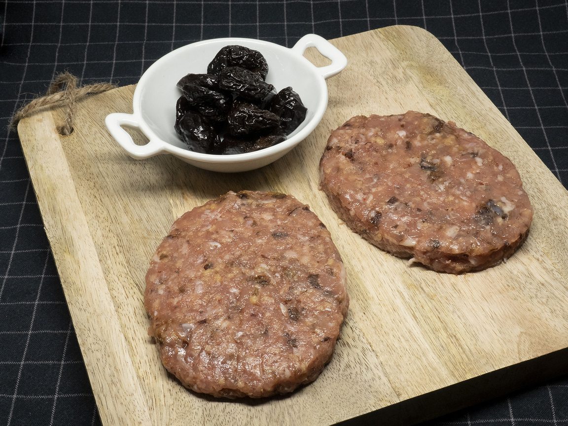 Hamburguesa ciruelas