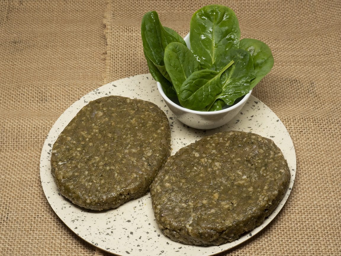 Hamburguesa espinaca