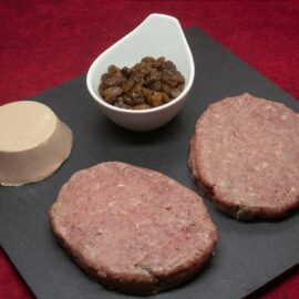 Hamburguesa paté y pasas