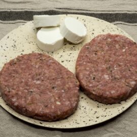 Hamburguesa de queso de cabra
